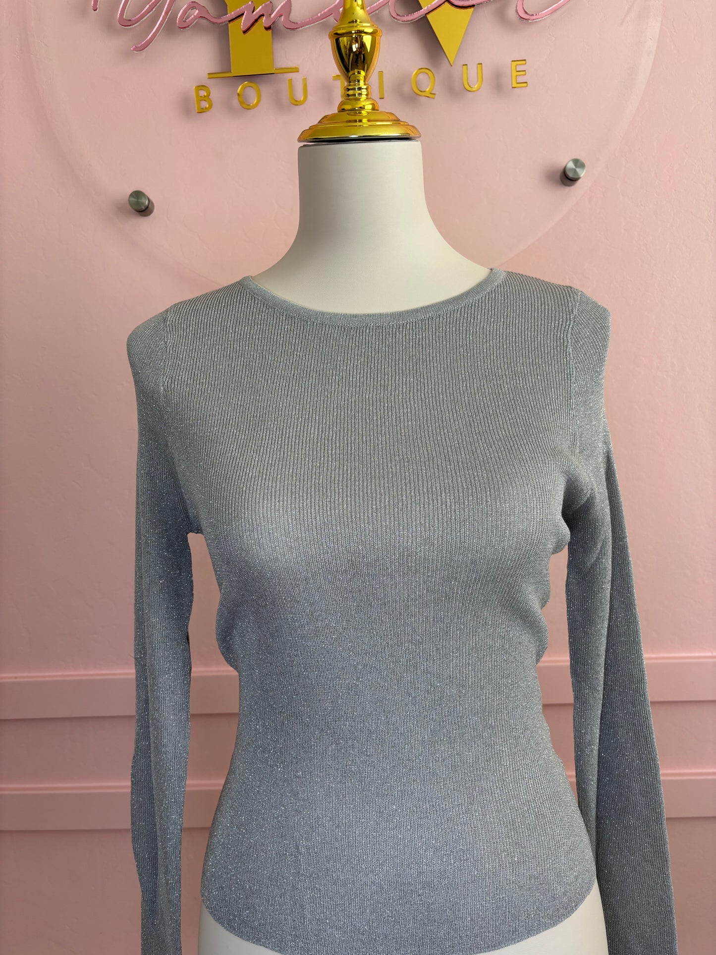 Long Sleeve Shirt Silver