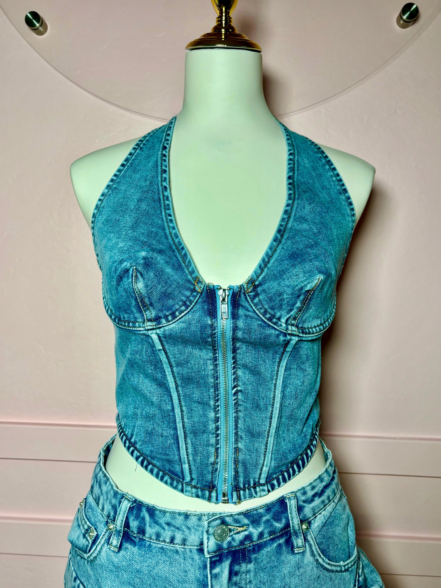 Denim Corset