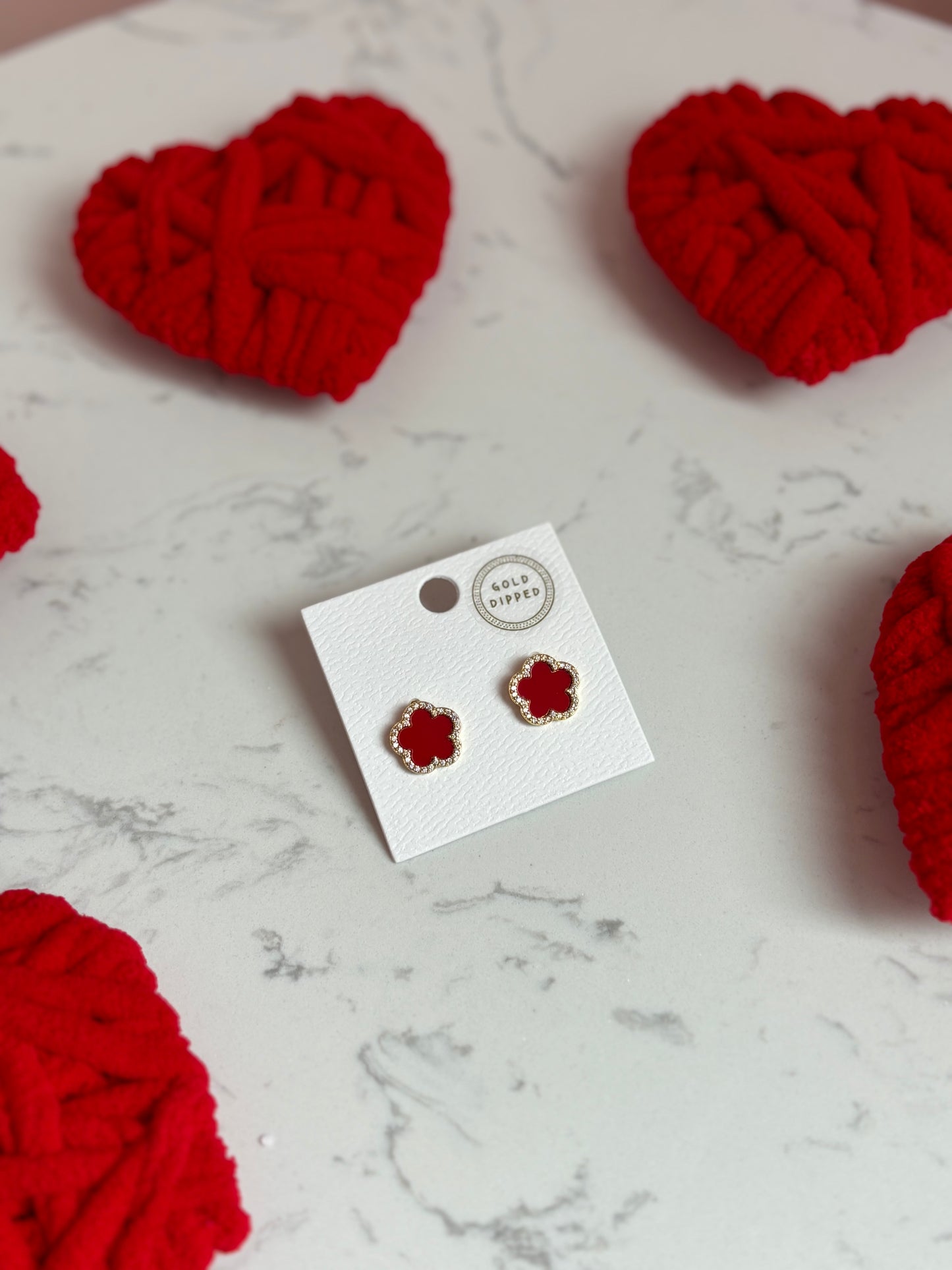 Red Clover Earrings