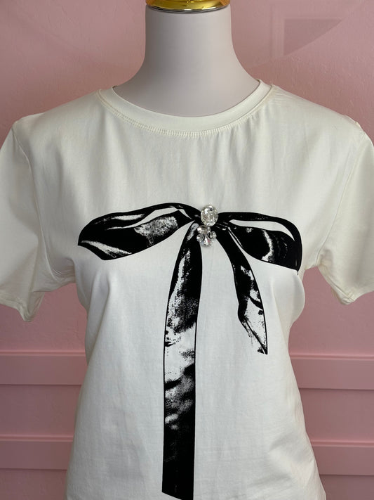 Black Bow Tshirt