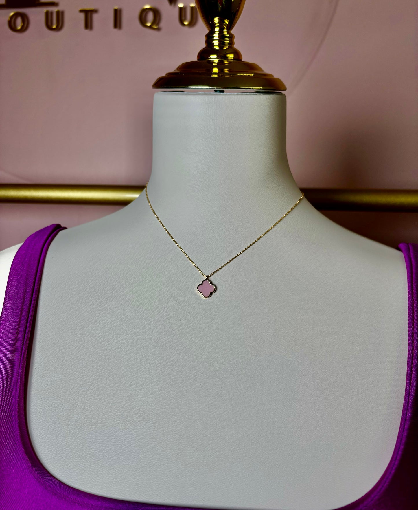 Pink and Gold Mini Necklace