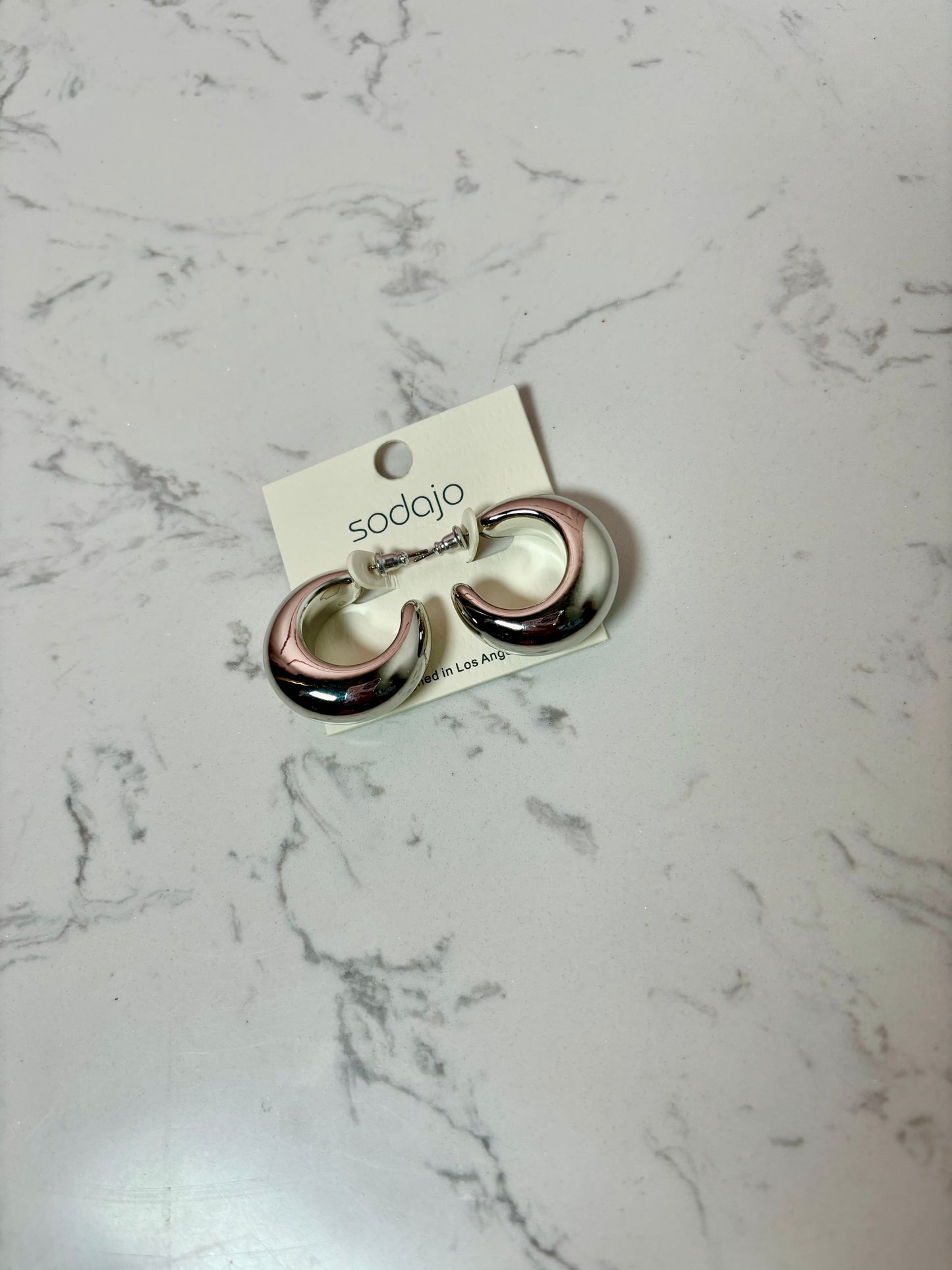 Silver Hoops Earrings