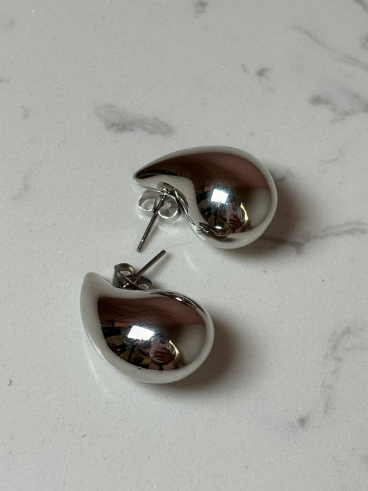 Silver Raindrop Earrings